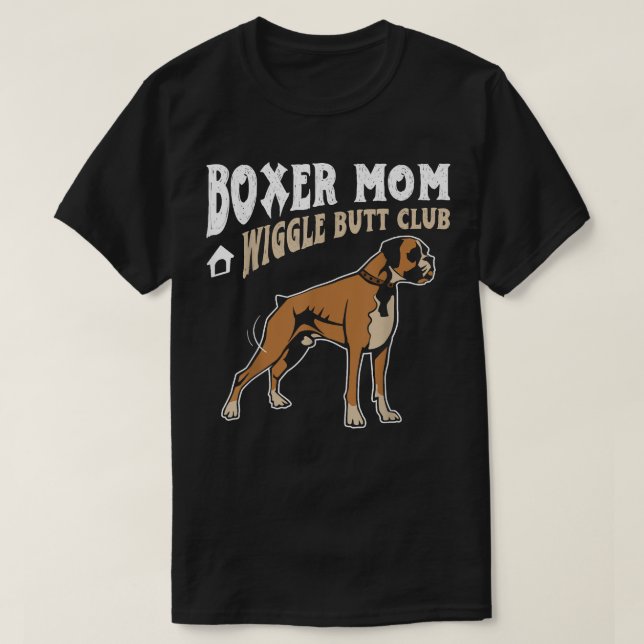 Boxer Mamma Wiggle Butt Klubb design Boxer-design  T Shirt (Design framsida)