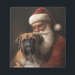 Boxer med Jultomten julafton Anteckningsblock<br><div class="desc">Förbered helgdag med vår charmerande jultomte och Hund juldesign. Det är perfekten till din festsamling!</div>