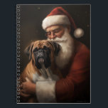 Boxer med Jultomten julafton Anteckningsbok<br><div class="desc">Förbered helgdag med vår charmerande jultomte och Hund juldesign. Det är perfekten till din festsamling!</div>