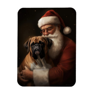 Boxer med Jultomten julafton Magnet