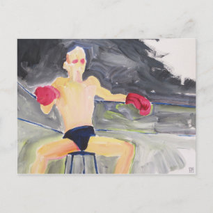 Boxer mellan Bouts vykort