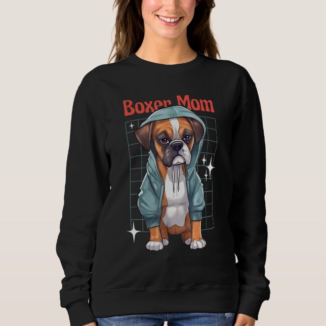 Boxer Mom Boxer Loyal Dogs T Shirt (Framsida)