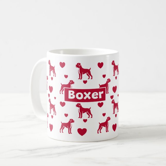 Boxer Mugg med röda örter (Framsida vänster)