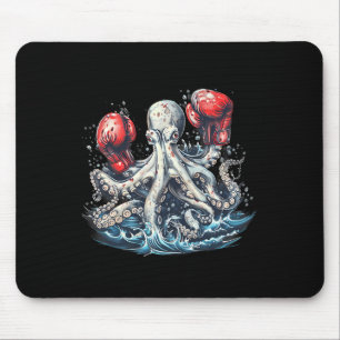 Boxer Octopus Älskare Ocean Sea Creating Kickboxin Musmatta