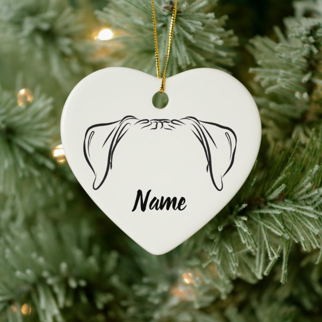 Boxer Ornament - PAWSitivt Lydig  (Träd)