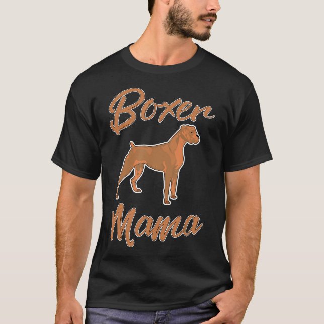 Boxer Owners Boxer Mamma Boxer Hund T Shirt (Framsida)