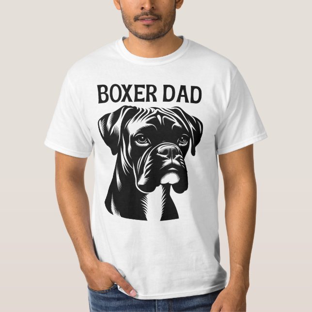 Boxer Pappa, Boxer Älskare T Shirt (Framsida)