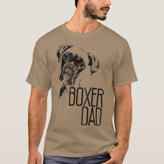 BOXER PAPPA HUND ANSIKTE T HUNDÄLSKARES BOXER PAPP SHIRT