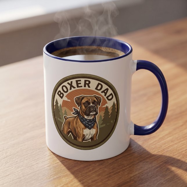 Boxer Pappa Kaffemugge | Boxer Hund Pappa Present Mugg (Skapare uppladdad)