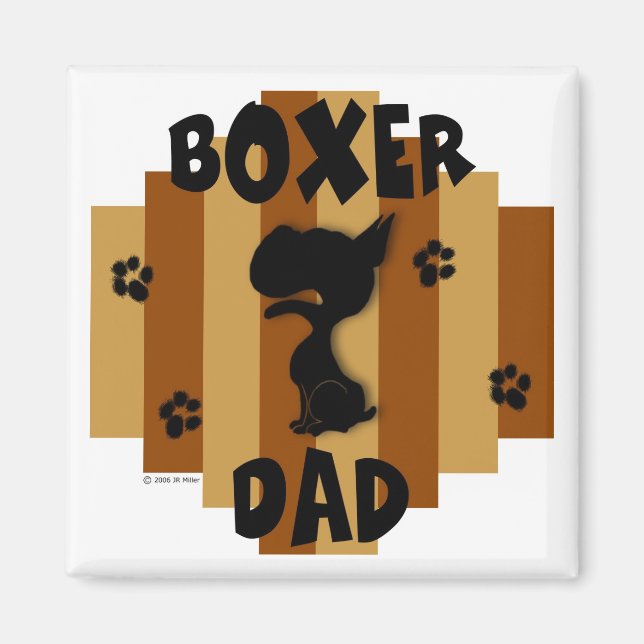 Boxer Pappa Magnet (Framsidan)