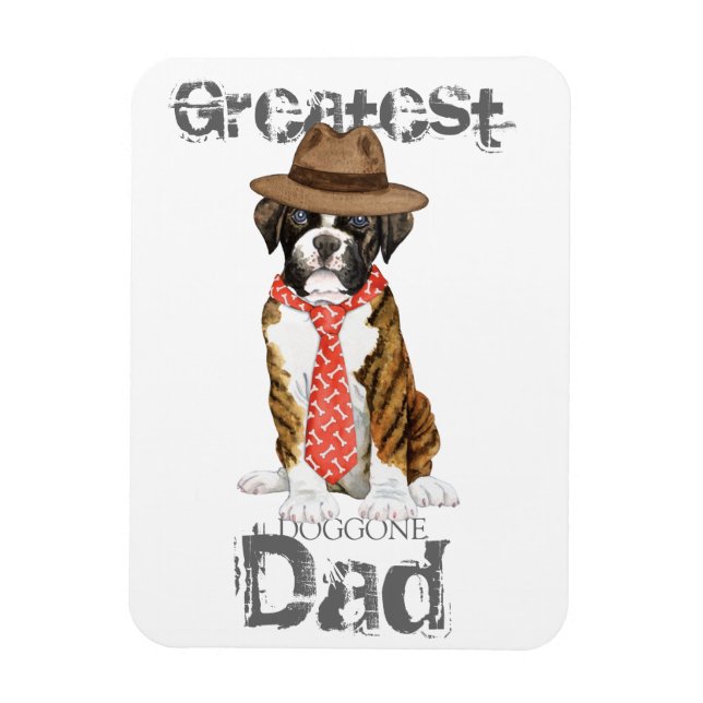 Boxer Pappa Magnet (Vertikal)