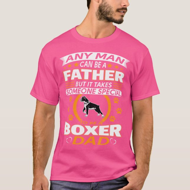 Boxer Pappa t Shirt Fars dag bästa gåva till Boxer (Framsida)