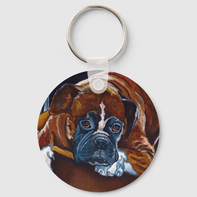 Boxer "Patience" Nyckelring (Framsida)
