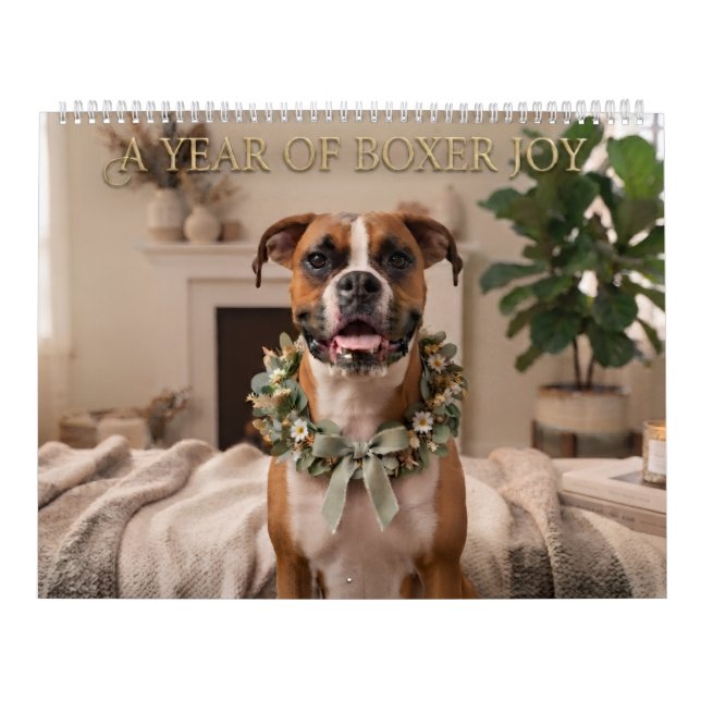 Boxer Paws & Joy: En Årlig Kalender (Omslag)