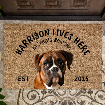 Boxer Personlig Hund älskare Doormat
