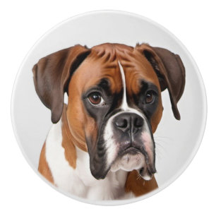 Boxer Porträtt Knopp