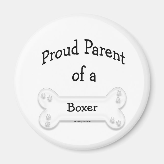 Boxer Proud Parent - Magnet (Framsidan)