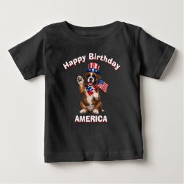 Boxer Puppy (2e) Patriotic Kid T-Shirt