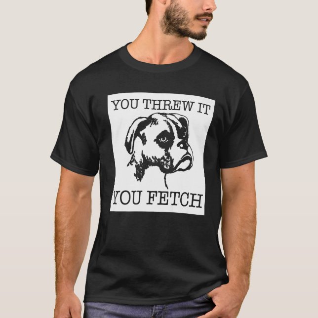 Boxer rolig hund älskare-presentpremie t shirt (Framsida)