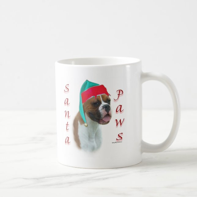 Boxer Santa Paws Kaffemugg (Höger)