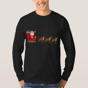 Boxer Santa Sleigh - Funny Boxer Hund Xma T Shirt