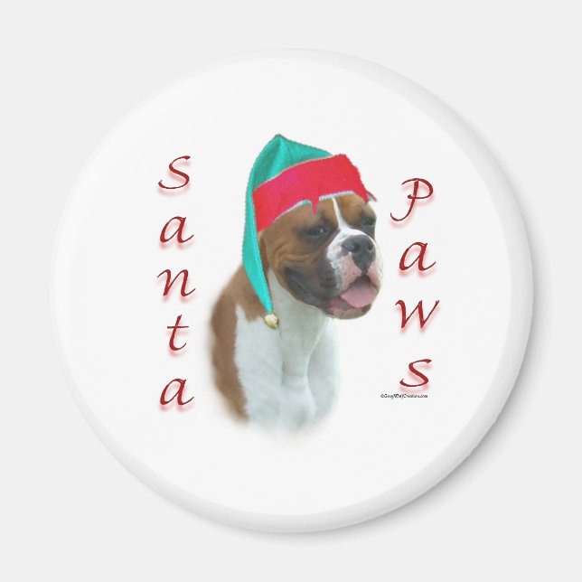 Boxer Santa Tassar Magnet (Framsidan)