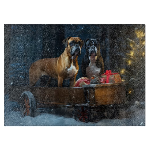 Boxer Snowy Sleigh-juldekretet (Framsidan)