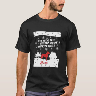 Boxer som behöver ett elektriskt kort - jul t shirt