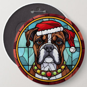 Boxer Stached Glass-jul Knapp