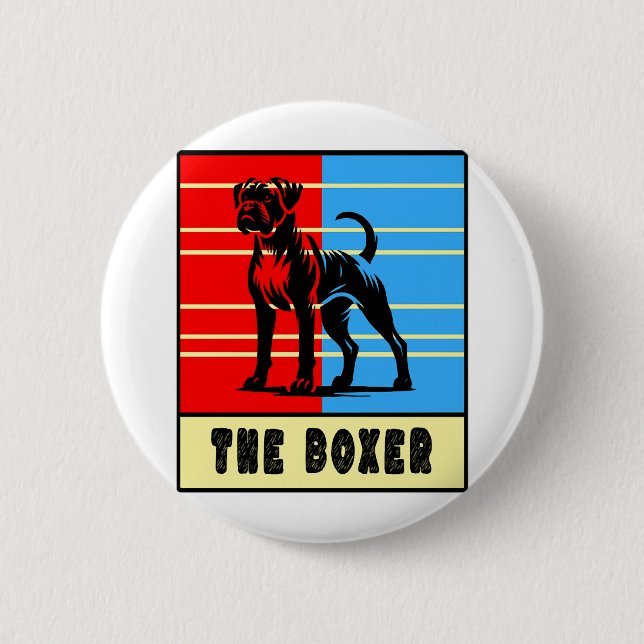 Boxer - Stark Hund Knapp (Framsida)
