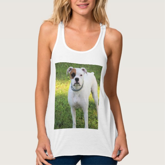 Boxer T-Shirt Linne Med Racerback (Framsida)