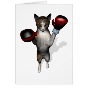 Boxer Tabby Hälsningskort