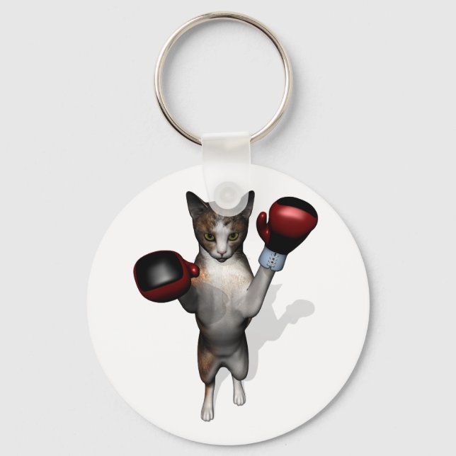 Boxer Tabby Nyckelring (Framsida)
