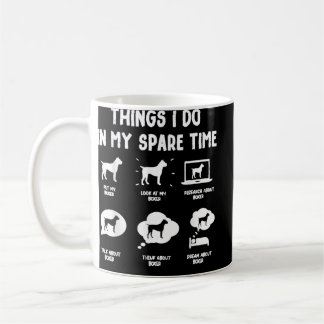 Boxer Things Do Spare Time Funny Dog Mom Dad Kaffemugg