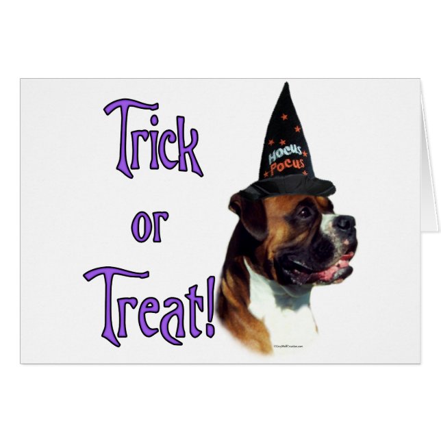 Boxer Trick Hälsningskort (Framsidan Horizontal)