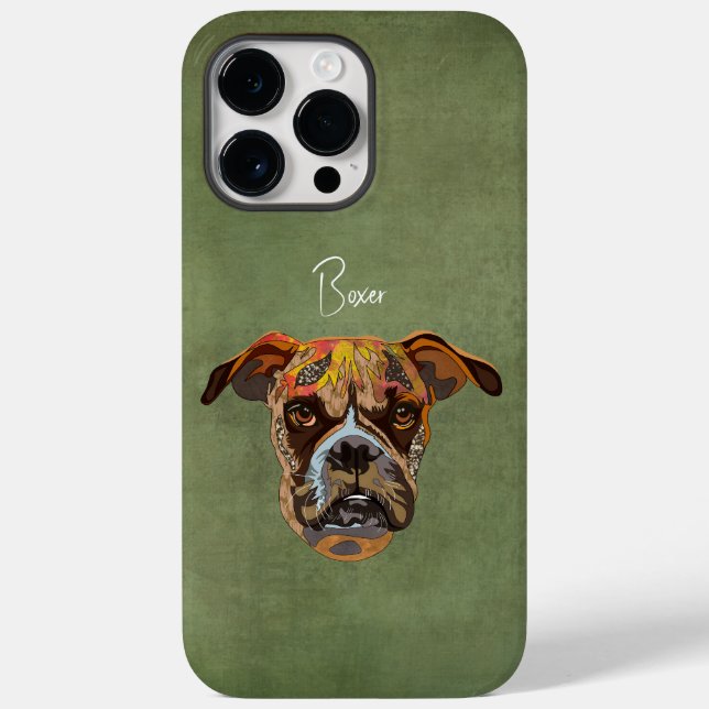 Boxer Ugly Ansikte Fodral-Mate iphone case (Baksida)