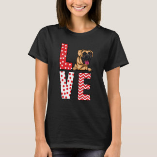 Boxer Valentines Day Love Valentine Cute Hearts T Shirt