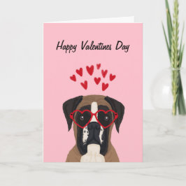 Boxer Valentines Kärlek Hund Card - hund kärlek-ko Helgkort