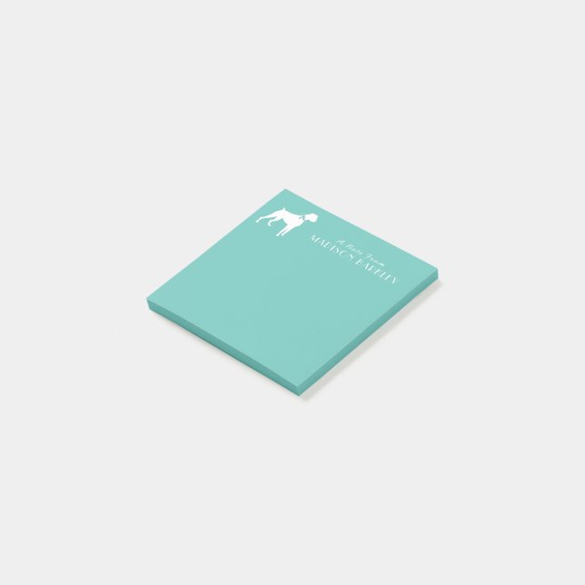 Boxer Valp Post-it Block (Vinklad)