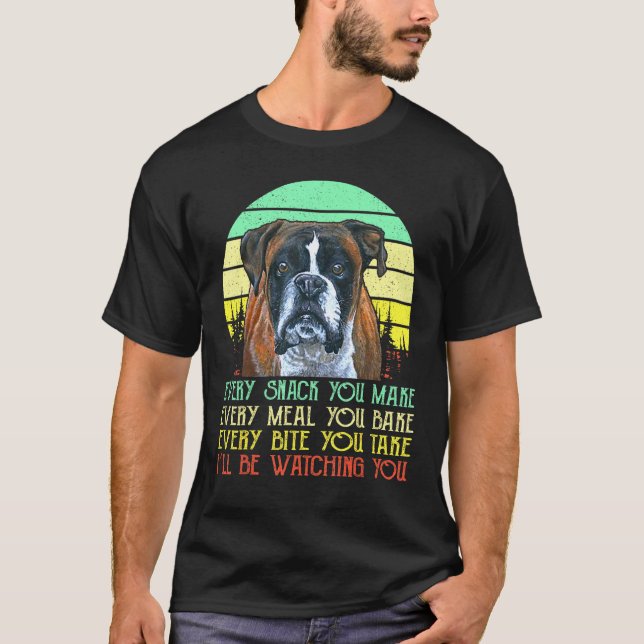 Boxer varje gång du gör varje mål du äter t shirt (Framsida)