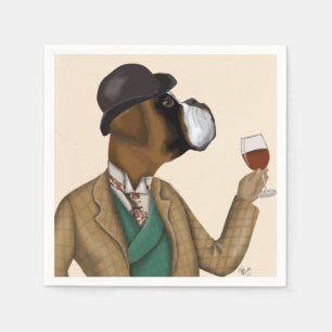 Boxer Vin Snob Pappersservett