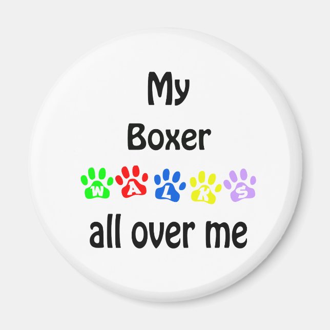 Boxer Walks Design Magnet (Framsidan)