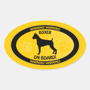 Boxer Xing Ovalt Klistermärke