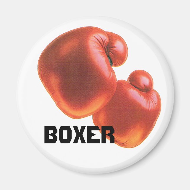 Boxerboxningshandskar Magnet (Framsidan)
