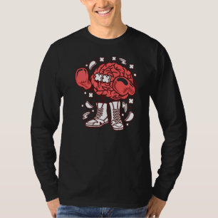 Boxerbromsning med stoppning med handskar och skor t shirt