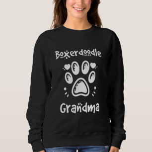 Boxerdoodle Mormor Boxer Poodle Mix Grandhund T Shirt