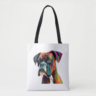 Boxerfärgad Hund Tygkasse