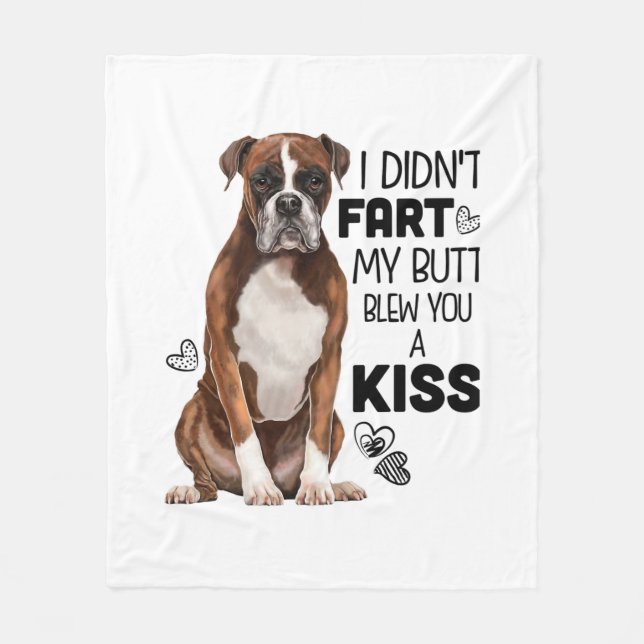 Boxergåvor för Hund Fleecefilt (Framsidan)