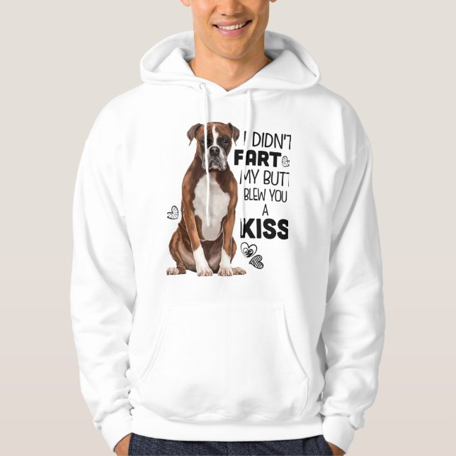 Boxergåvor för Hund Hoodie (Framsida)