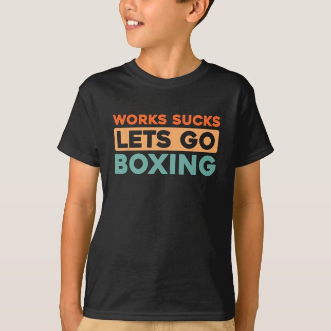 Boxerhandskar - Fighter Sparring Boxing T Shirt (Framsida)